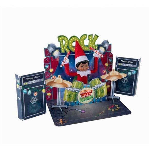 New Elf On The Shelf Elves At Play Pop-Ups Scenes- Drums & More 3 Scenes - Picture 4 of 5